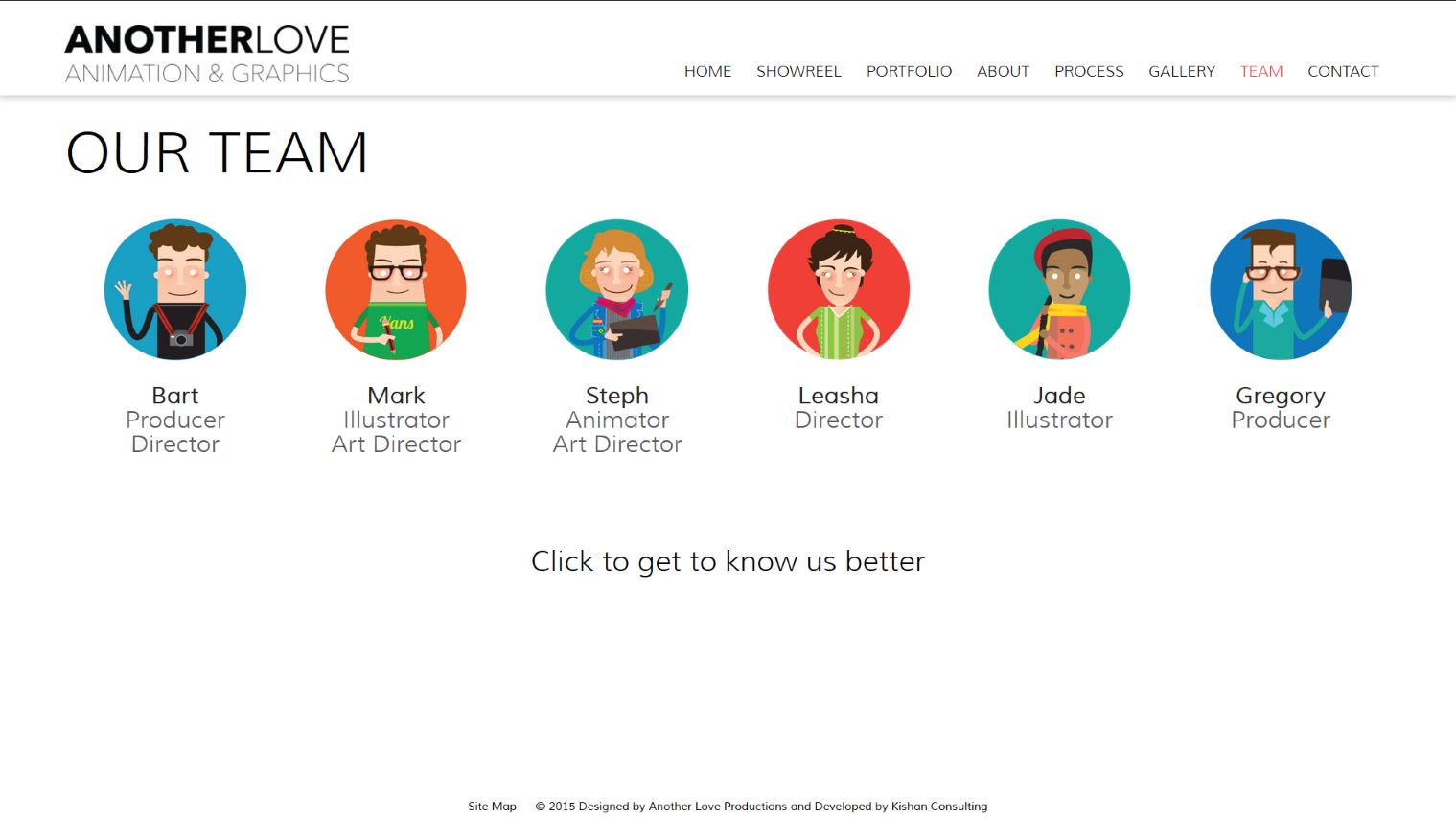 Another Love Studio - Team Page