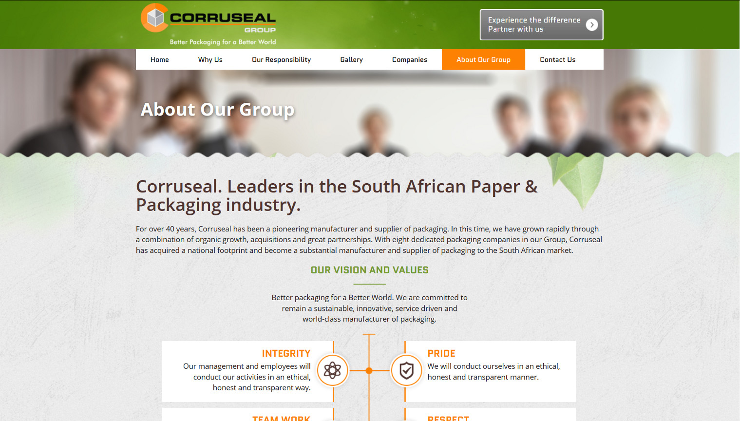 Corruseal Group - About Our Group Page