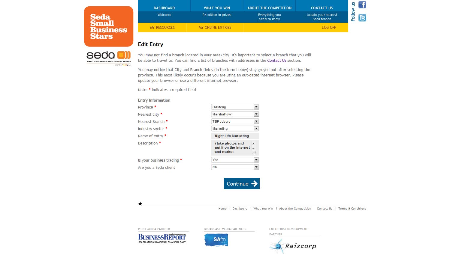 Seda Small Business Stars
